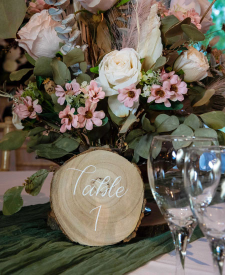 table number flowers